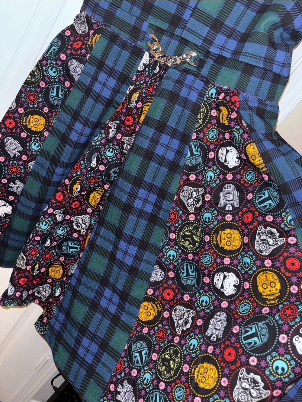 Handmade Star Wars plaid dress